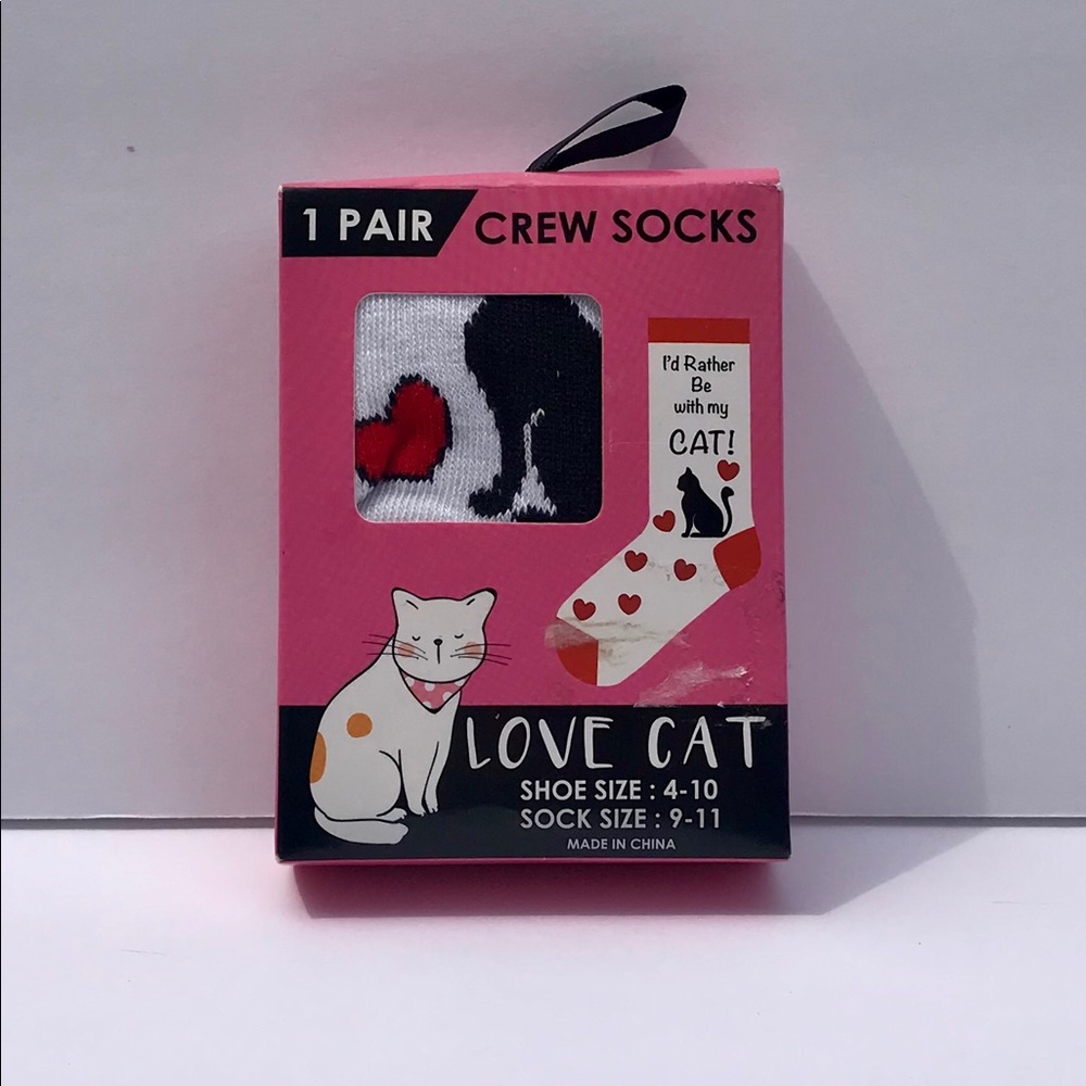 Brand New Love Cat Socks